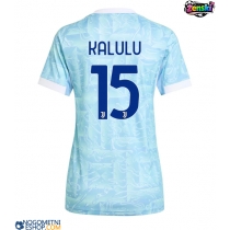 Ženski Nogometni dresi Juventus Pierre Kalulu #15 Gostujoči 2025-26 Kratek Rokav